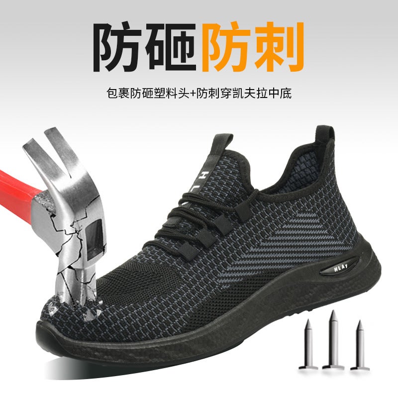 Flying Labor Protection Shoes – Men's Anti-Smashing Anti-Puncture Insulated Safety Shoes - Image 3
